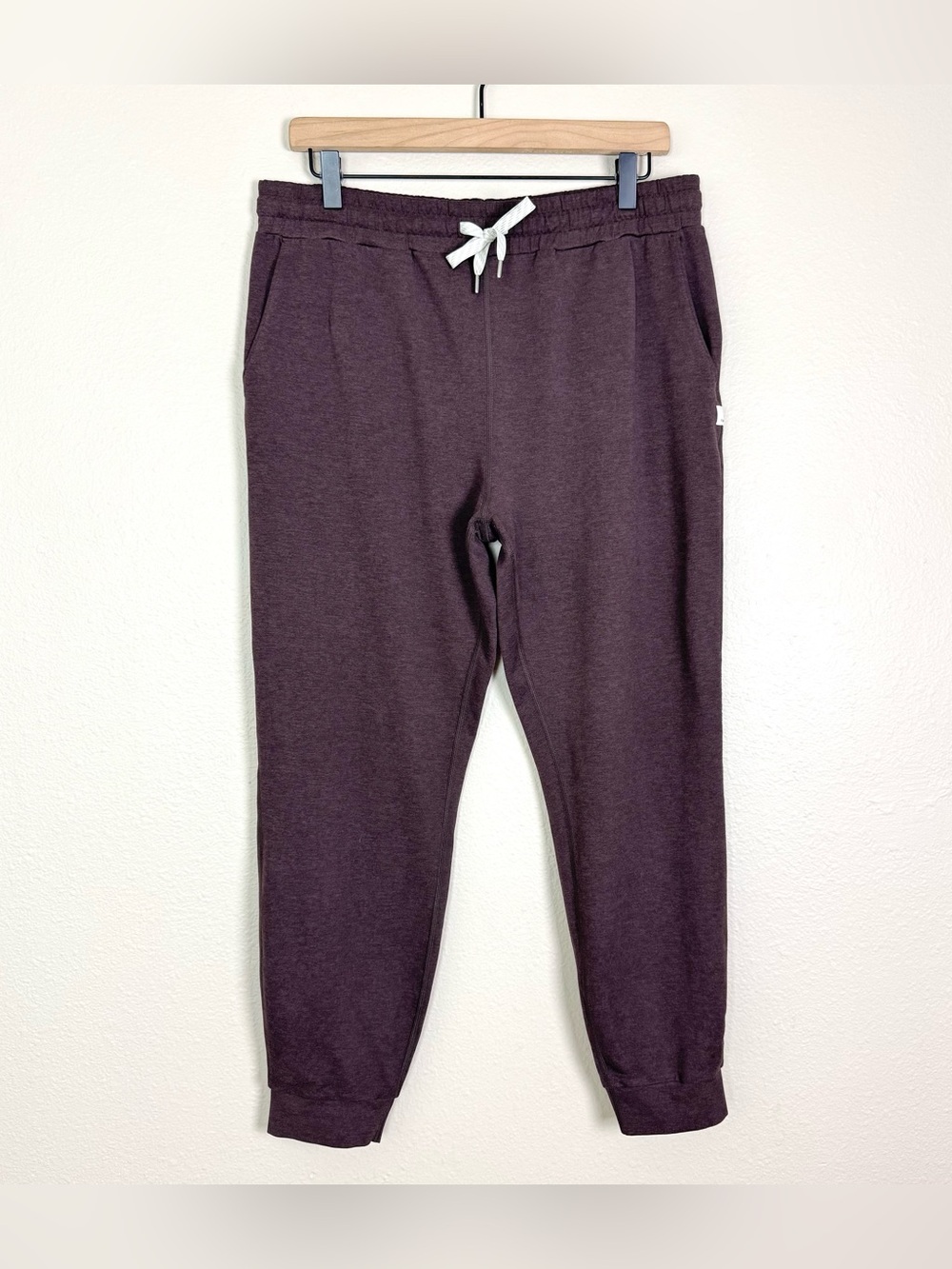 Vuori Performance Jogger Fig Heather Brown Lightweight DreamKnit Size Large - Picture 3 of 9